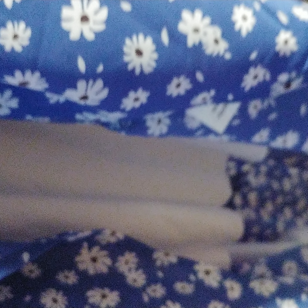 BTFBM One shoulder blue & white floral maxi dress. Size S - Picture 8 of 10